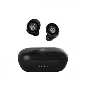 (Renewed) Nu Republic Starbuds 3 Black Edition True Wireless Earbuds (TWS) BT V5.0, Upto 20Hrs Play Time, Compact Charging Case, Controls on Earbuds, Voice Assistant/Siri with in-Built Mic-Black