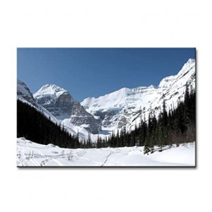 Pintura Canvas Painting with UV Print of Snow Covered Mountains Painting with Wooden Frame # Art Print # Best for Gifting Dimensions 18 Inch X 12 Inch