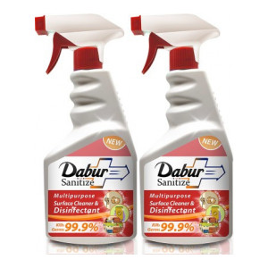 Dabur Sanitize Multipurpose Surface Cleaner & Disinfectant - 450 ml(Pack of 2)  (900 ml)
