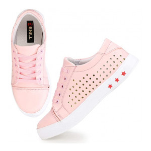 Denill Latest Collection Comfortable Laser Cut Designer Sneaker Shoes for Womens and Girls