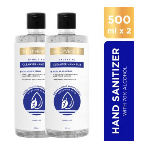 ST. D'VENCÉ Hand Cleansing Rub 500*2 Hand Sanitizer Bottle  (2 x 500 ml)