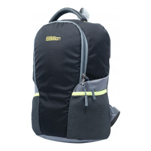 Billion : Backpack-BLN-001-Grey-yellow Backpack  (Black)