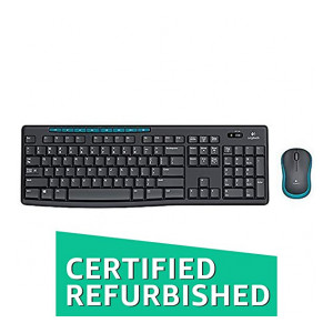 (Renewed) Logitech MK275 Wireless Keyboard and Mouse Combo