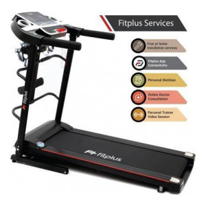 Fitplus FSRM0701M (2HP Peak Power) Massager,Easy Lubrication with Free Diet Plan, Trainer & Installation Services Treadmill
