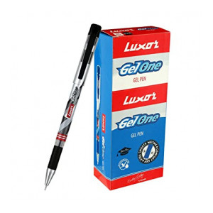 Luxor Gel One Ball Pen Black (20's Box)