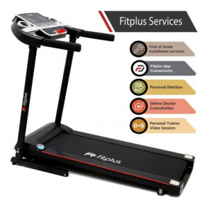 Fitplus FSRM0701 (2HP Peak Power) Easy Lubrication with Free Diet Plan,Personal Trainer & Installation Services Treadmill