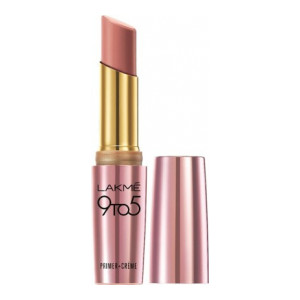Lakme 9To5 Primer + Crme Lip Color, Nude Dust CP10  (Nude Dust CP10, 3.6 g)