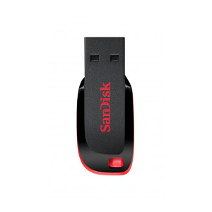 SanDisk Cruzer Blade SDCZ50-128G-I35 USB 2.0 128GB Pen Drive (Red and Black)