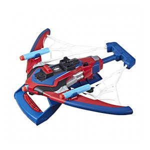 Marvel Spider-Man Web Shots Spiderbolt NERF Powered Blaster Toy, 3 Fires Darts, For Kids Ages 5 and Up