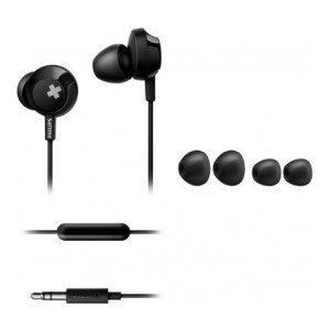 Philips In-Ear BASS+ Headphones Wired Headset  (Black, In the Ear)