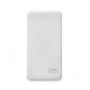 Zinq ZQ10KPC 10000mAH Lithium Polymer Power Bank with Dual Input (White)