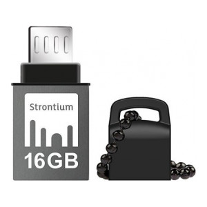 Strontium OTG USB 3.1 150MB/s 16 GB Pen Drive  (Black)