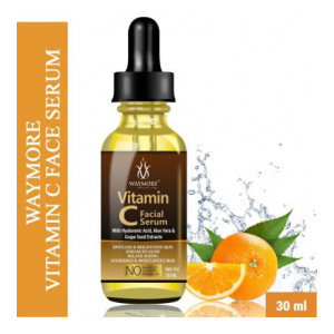 Waymore Professional Vitamin C Face Serum - Skin Clearing, Brightening, Anti-Aging, Skin Repair, Dark Circle, Spotted Skin, Fine Line & Sun Damage Corrector, Genuine 20%, - 30mL  (30 ml)