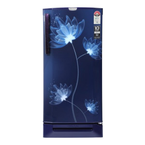 Godrej 190 L Direct Cool Single Door 5 Star (2020) Refrigerator with Base Drawer and Intelligent Inverter Compressor  (Glass Blue, RD 1905 PTDI 53 GL BL) with 10% Off on HDFC Cards & 750 Off using Supercoins
