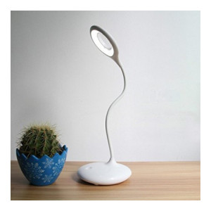 Meenamart RL Table Desk Lamp Led Light For Study Office Bedroom Rechargeable 360 Spiral Flexible Table Lamp  (30 cm, White)