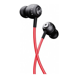 Boult Audio Bass Buds StormX Wired Headset  (Red, In the Ear)