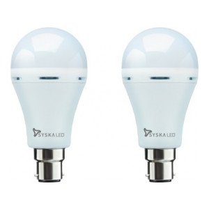 Syska Rechargeable Emergency Inverter Bulb White Bulb Emergency Light  (White)