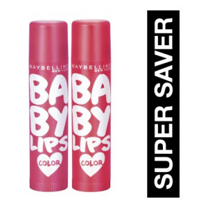 MAYBELLINE NEW YORK Baby Lips  (Pack of: 2, 31.2 g) at 50% Off