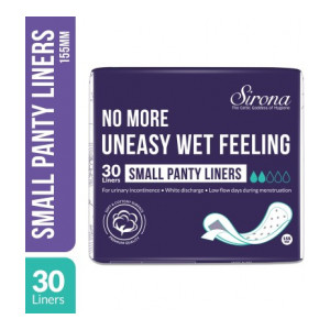 Sirona Everyday Use Panty Liners Pantyliner for Women - 30 Pcs - Small Pantyliner  (Pack of 30)