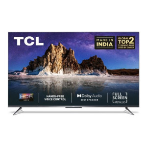 TCL 108 cm (43 inch) Ultra HD (4K) LED Smart Android TV with Full Screen & Handsfree Voice Control  (43P715)
