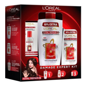 L'Oréal Paris Total Repair 5 Combo (Total Repair Shampoo, 704 ml + Total Repair Conditioner, 192.5 ml + Total Repair Serum, 40ml)  (3 Items in the set)