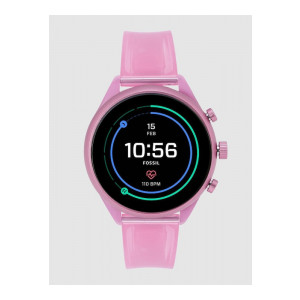 FossilWomen Pink & Black Sport Smartwatch FTW6058
