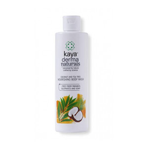 Kaya Clinic Coconut And Tea Tree Oil Nourishing Body Wash, mild, pH Balanced, Free from Parabens, Sulphates & Soap 240 Ml