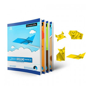 Classmate Origami Notebooks - Unruled, 172 Pages, 240 mm x 180 mm - Pack Of 4 (02001284AZBL) (Apply coupon)