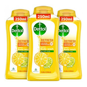 Dettol Body Wash and Shower Gel, Refresh - 250ml Each (Buy 2 Get 1) (apply coupon)