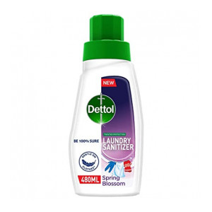 Dettol After Detergent Wash Liquid Laundry Sanitizer, Spring Blossom - 480ml (Apply coupon)