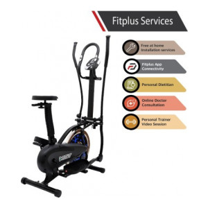 Fitkit FK800 Orbitrac with Free Installation Cross Trainer  (Black)