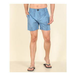 PETER ENGLAND : Striped Men Blue Boxer Shorts