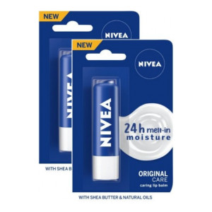 NIVEA Essential Care Lip Balm Crme  (Pack of: 2, 9.6 g)