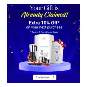 Flipkart Extra 10% Off On Home & Appliances apart from Sale Offers & Card discounts