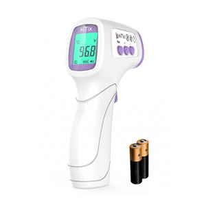 Vandelay xiTix Infrared Thermometer - Digital Thermometer Forehead - No Contact Forehead Thermometer - Fever Temperature Machine for Accurate Reading - No Touch Thermometer for Adults and Kids