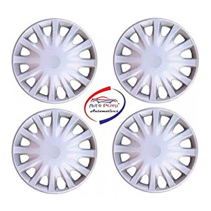 Auto Pearl - Car Full Caps Silver 14inches Wheel Cover [Apply ₹50 off coupon]