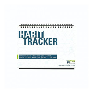 Vantagekart Habit Tracker Daily, Weekly and Monthly Planner (undated), Fits Perfectly at Office Desk, New Year Planner Corporate Gift, Track Progress and Reach Your Goals [Apply 50% off coupon]