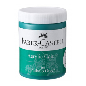 Faber-Castell Acrylic 140ml Jar - Phthalo Green 161