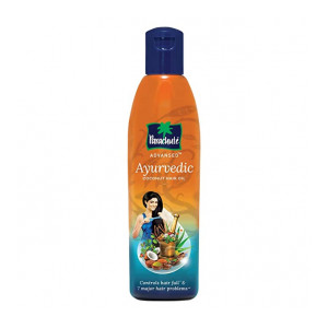 Parachute Advansed Ayurvedic Coconut Hair Oil, Hair Oil, Controls Hairfall and 7 Major Hair Problems, 300 ml (Apply coupon)