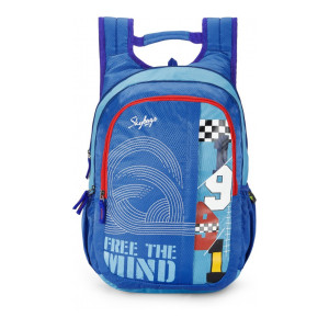 SKYBAGS : Medium 21 L Backpack KOMET 04 LAPTOP BACKPACK (E) BLUE  (Blue, Grey)
