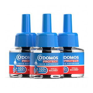 Odomos Protect Liquid Vaporiser Refill |Provides 100% Protection against Mosquitoes – 135ml (45ml * 3)