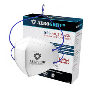 AeroGrid FFP2 Adjustable Head Loop Reusable N95 Mask for Unisex (Pack of 10)