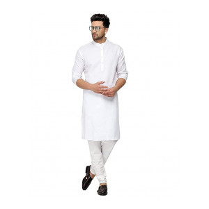GauriLaxmi Enterprise Men's Solid Straight Kurta Pyjama Set