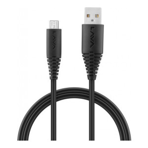 LAVA D2 pro 1 m Micro USB Cable  (Compatible with Mobile, Black, One Cable)