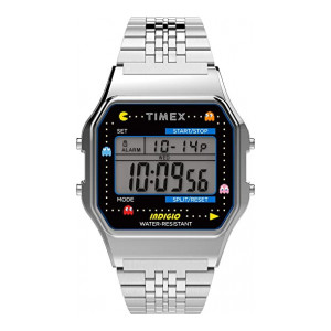 Timex T80 X Pac-Man Digital Grey Dial Unisex's Watch-TW2U31900