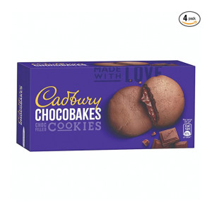 Cadbury Chocobakes Choc Filled Cookies, 4 x 150 g [Apply 10% coupon]
