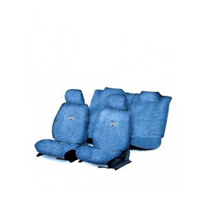 Flomaster Towelmate Seat Cover for Maruti Wagon R (Set of 3, Blue) (WV0013593_152)