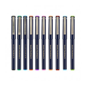 Luxor Finewriter Assorted color (Pack of 10 Pen) (Apply coupon)