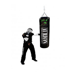 AURION Strong Synthetic Leather Punching with Hanging Chain unfilled (Heavy Bag)