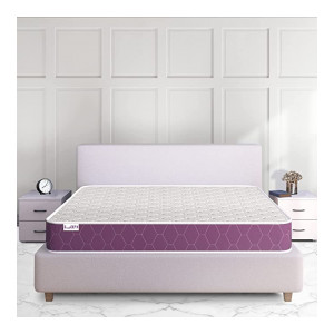SleepX Ortho Plus Quilted 6 inch King Bed Size, Extra Firm Memory Foam Mattress (Purple, 72x72x6 ) [10% off with SBI CC]
